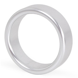 Kiotos Cockring en aluminium Circle 15mm Argenté